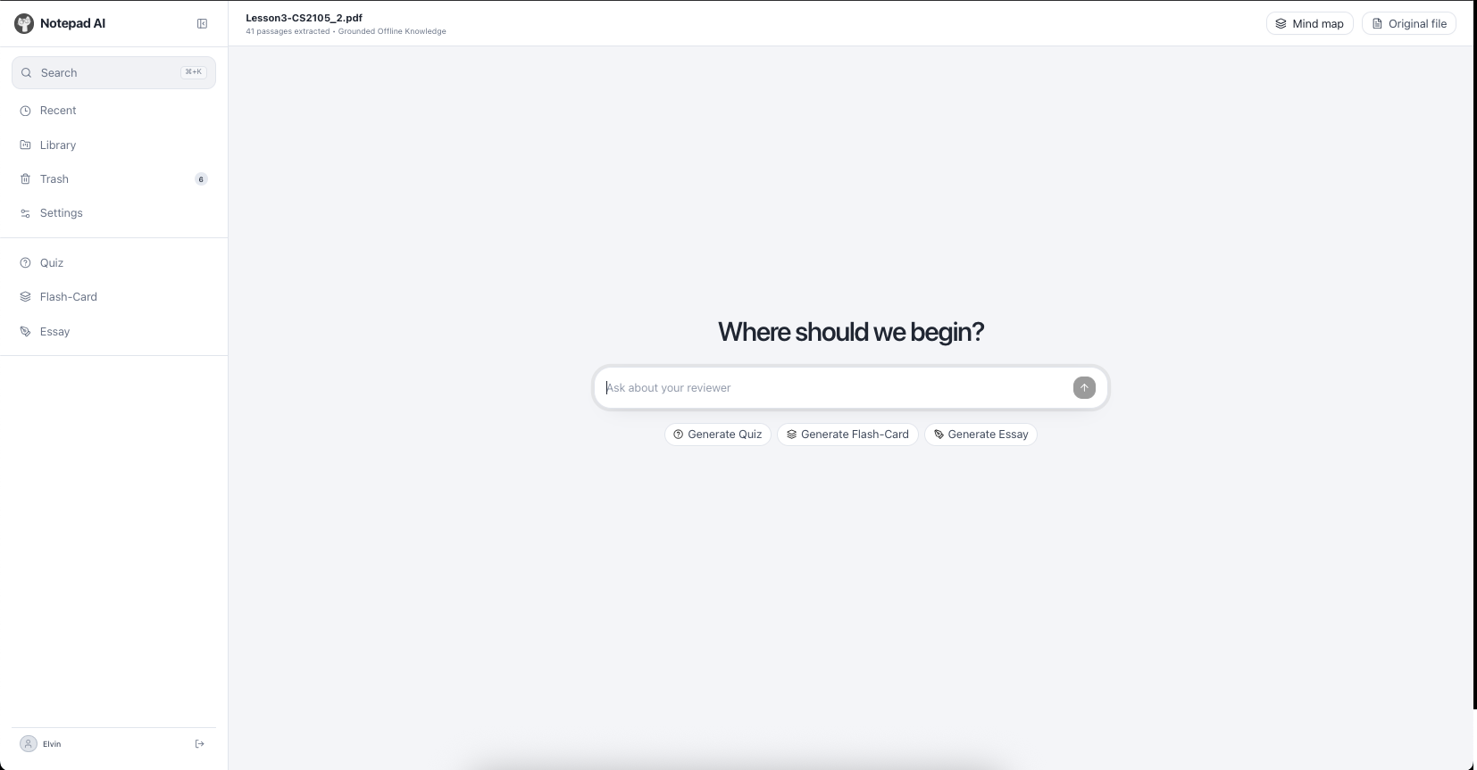 Notepad AI project screenshot